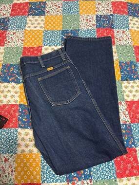Vintage Rustler Made in USA High Waisted Slim 87620 Denim Jeans 38x32